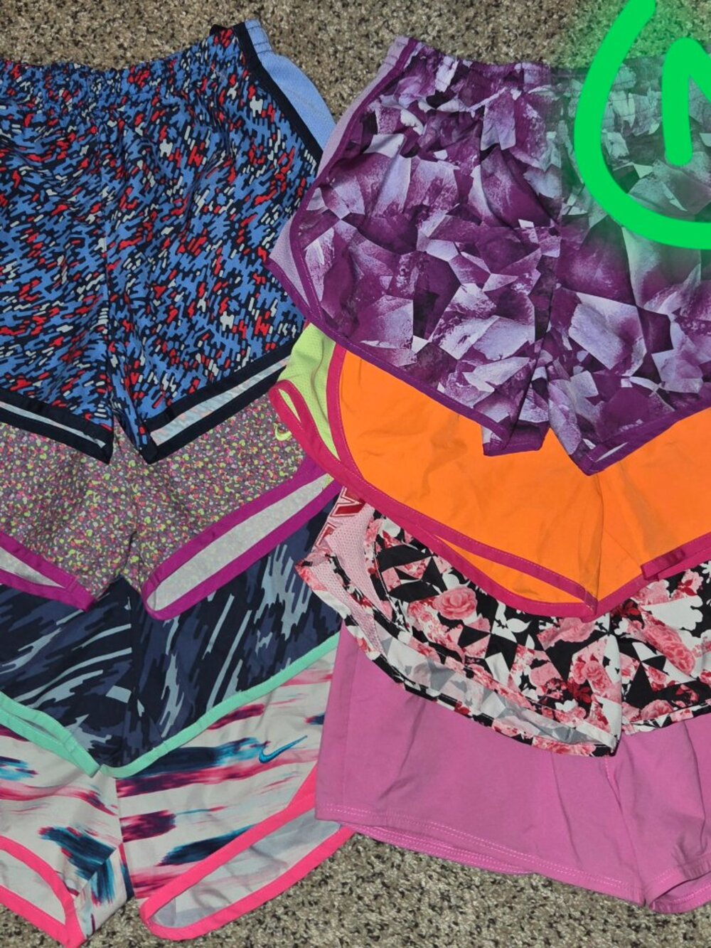 NIKE bundle lot of athletic shorts GIRL'S size MEDIUM (10/12)
